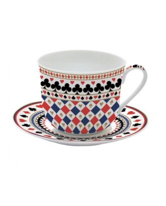 Ceasca si farfurie mic dejun, 400 ml, Casino Royale - SIMONA'S COOKSHOP
